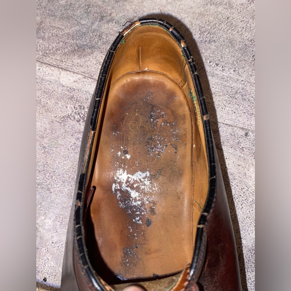 Vintage Florsheim Imperial Shell Cordovan Color 8 Brown Lace Up Derby 11 Vtg USA - Picture 7 of 11
